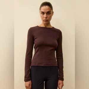 Flore Flore Max Tee in Choco Plum